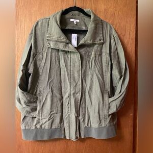 NWT - Maurice’s Olive Green Full Zip Bomber Jacket